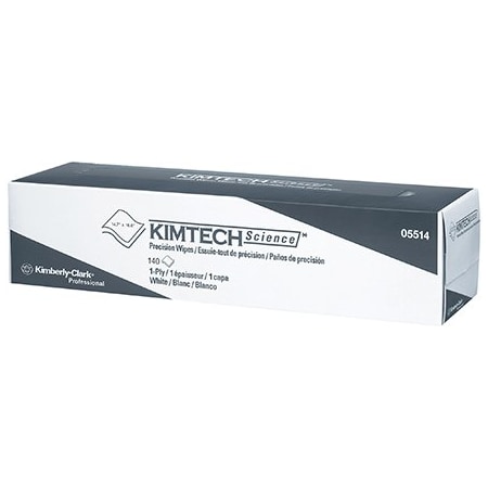 Kimtech Kimtech 1-Ply 14.7 x 16.6'' Precision Low-Lint Wipers - 140-count, 15PK BUY00018404